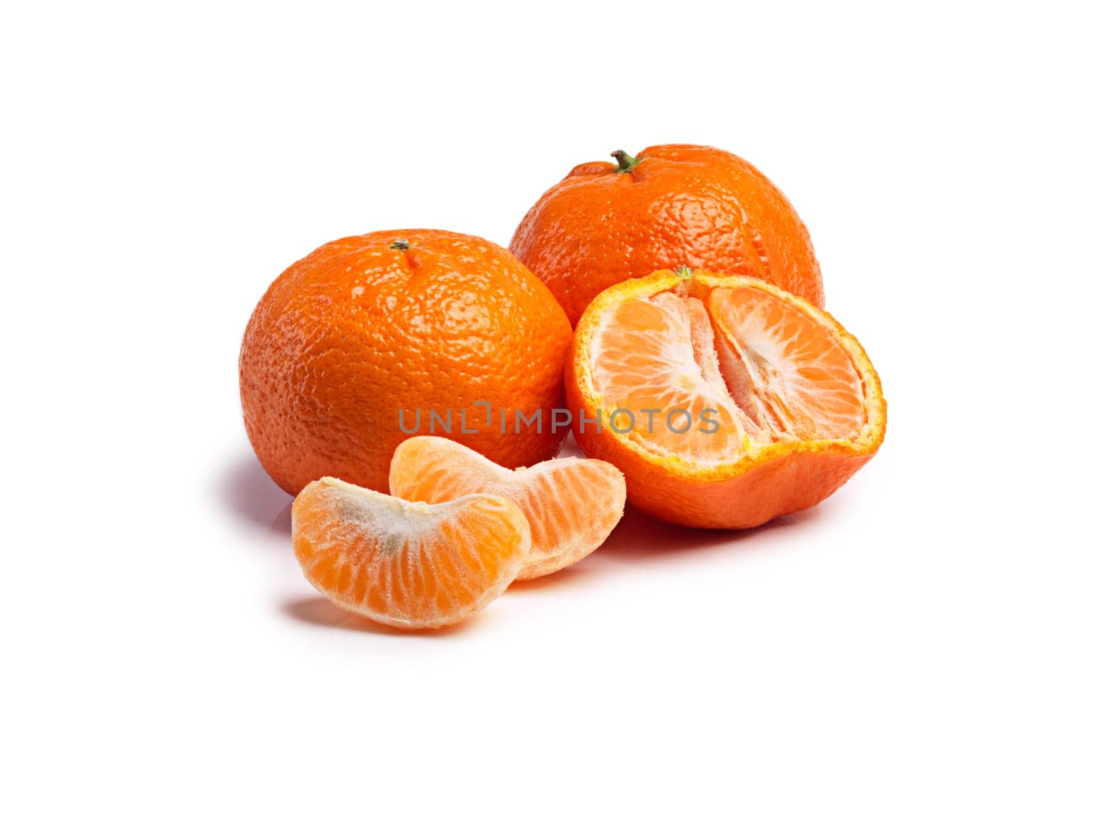 Citrus, fruit and tangerine for minerals, detox and vitamin c on isolated white background. Food, closeup and organic produce for natural wellness, healthy nutrition and eating on studio backdrop by YuriArcurs