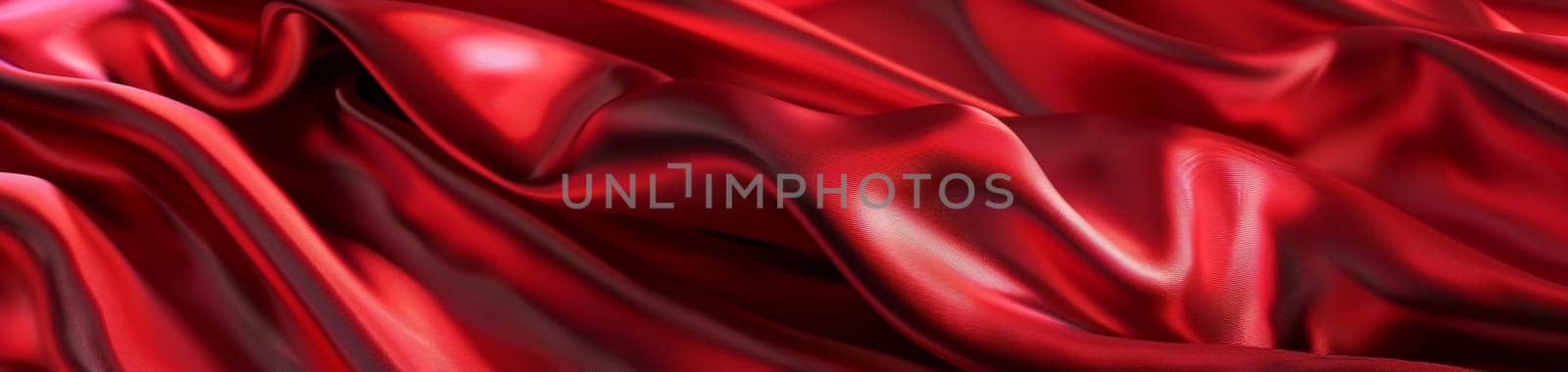A stunning visual of lustrous red satin drapery, capturing the essence of luxury with its vibrant color and smooth texture