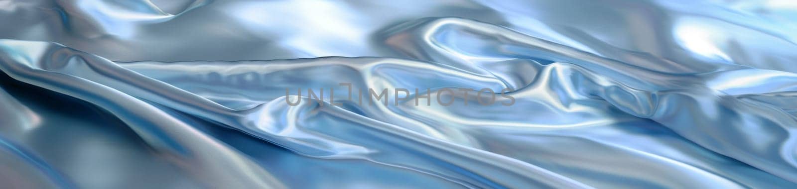 Azure satin flows like water, with a detailed shot capturing the dynamic play of light across its fluid texture. by sfinks