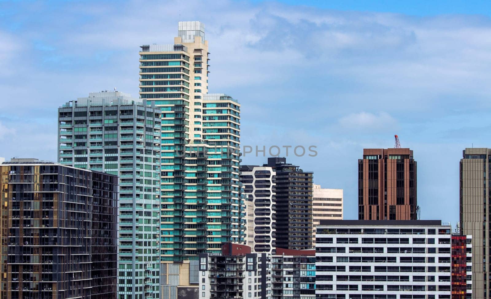 Abstract photo of numerous buildings in the famous city of Melbourne