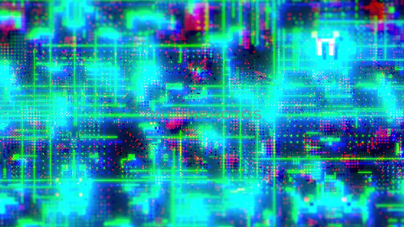 Cyberpunk technology background. Computer generated 3d render