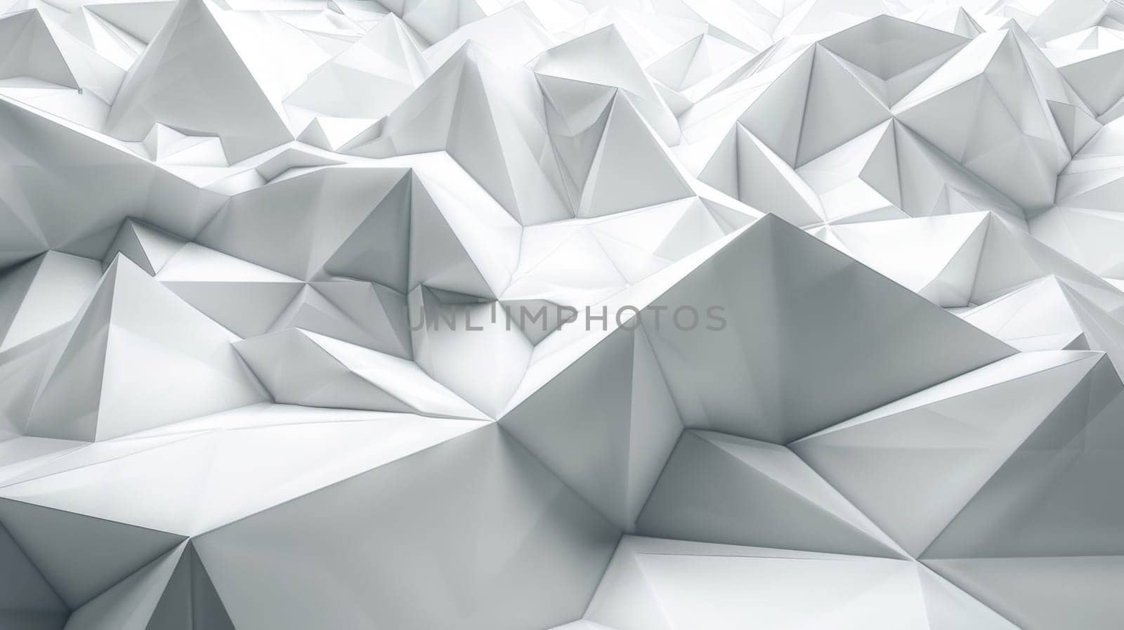 A white and grey background with many triangles on it