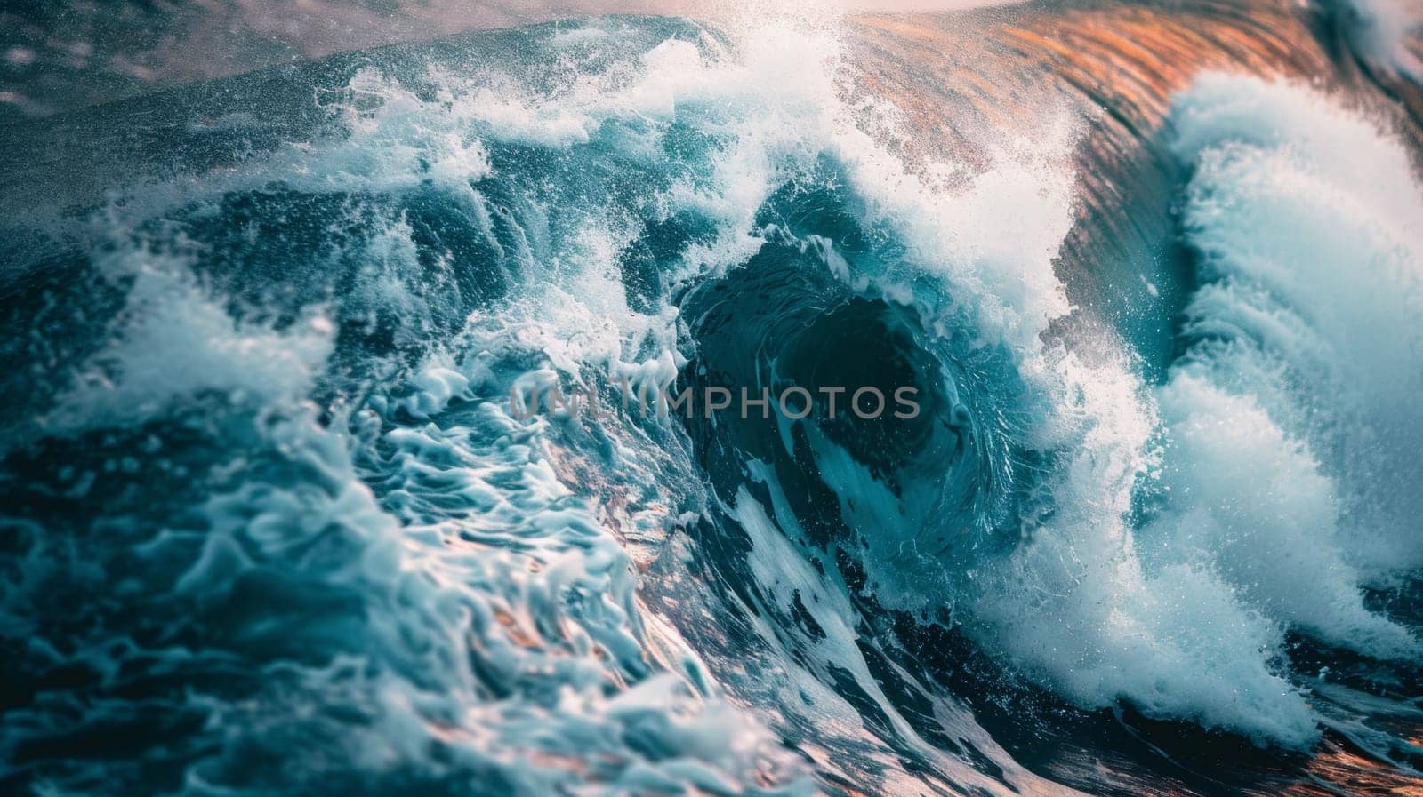 A man riding a wave on top of the ocean