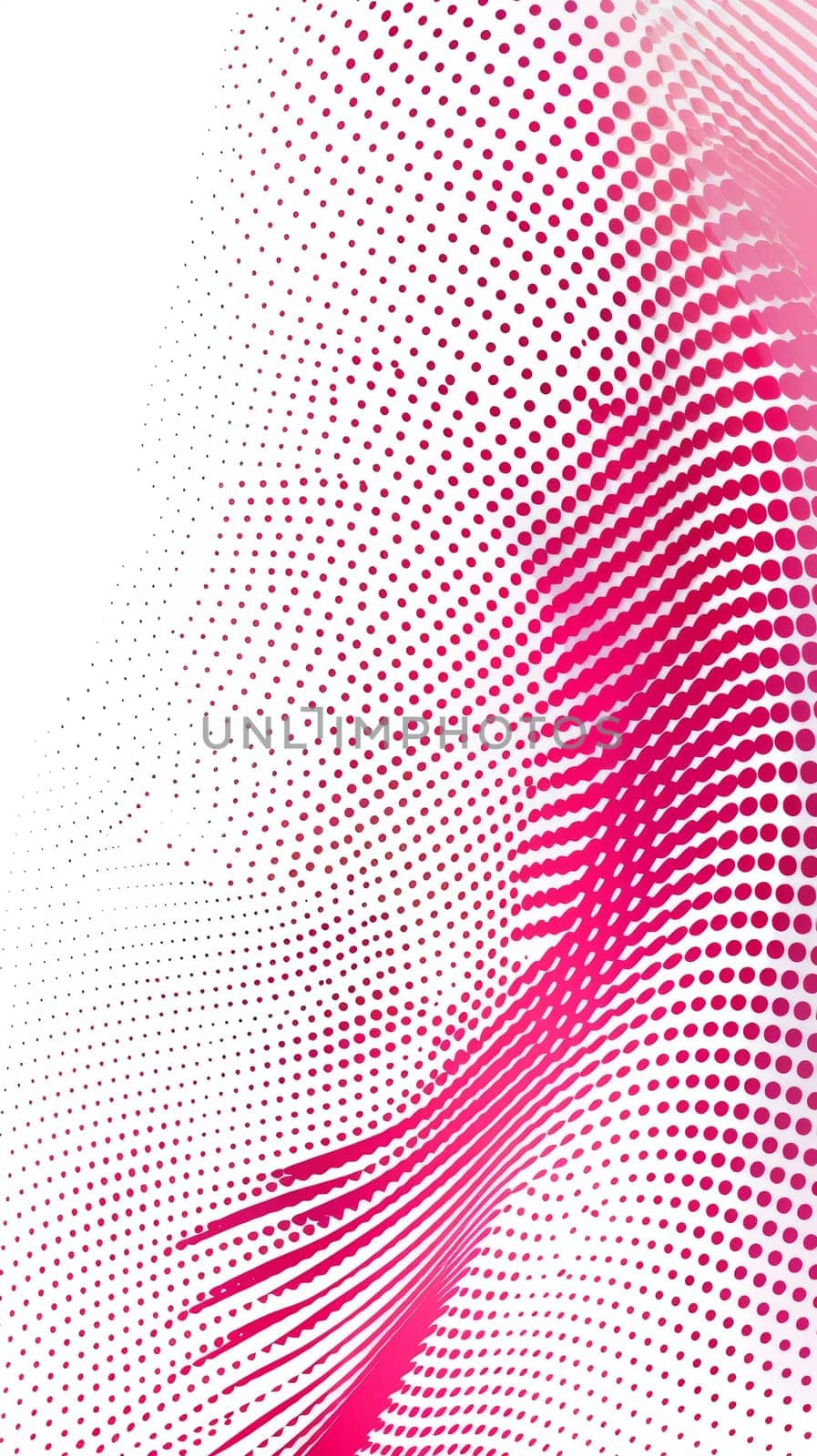 A pink and white abstract background with a dotted pattern