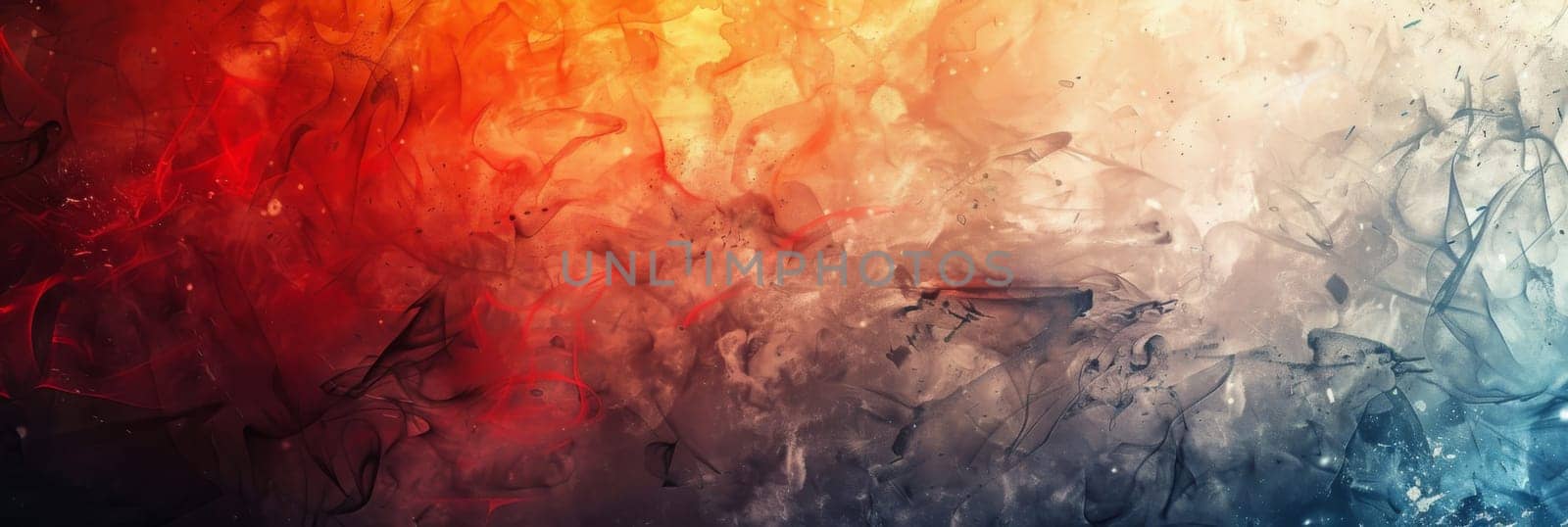 A close up of a painting with abstract colors and shapes