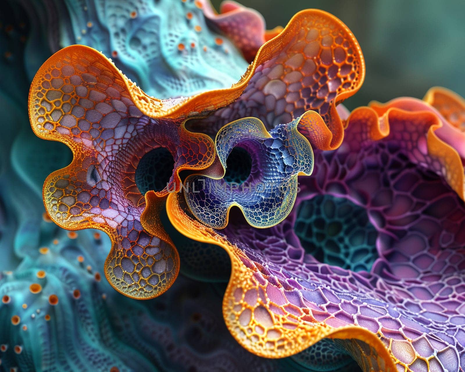 Surface illustration of a textured alien skin by Benzoix
