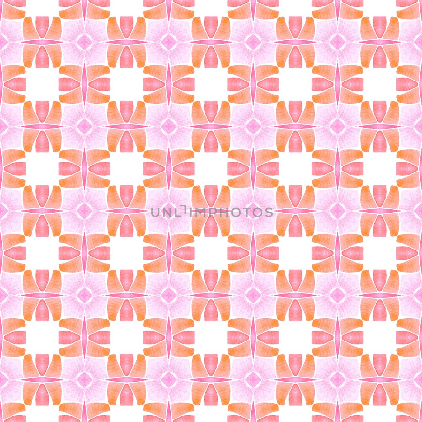 Hand drawn tropical seamless border. Orange fascinating boho chic summer design. Textile ready attractive print, swimwear fabric, wallpaper, wrapping. Tropical seamless pattern.