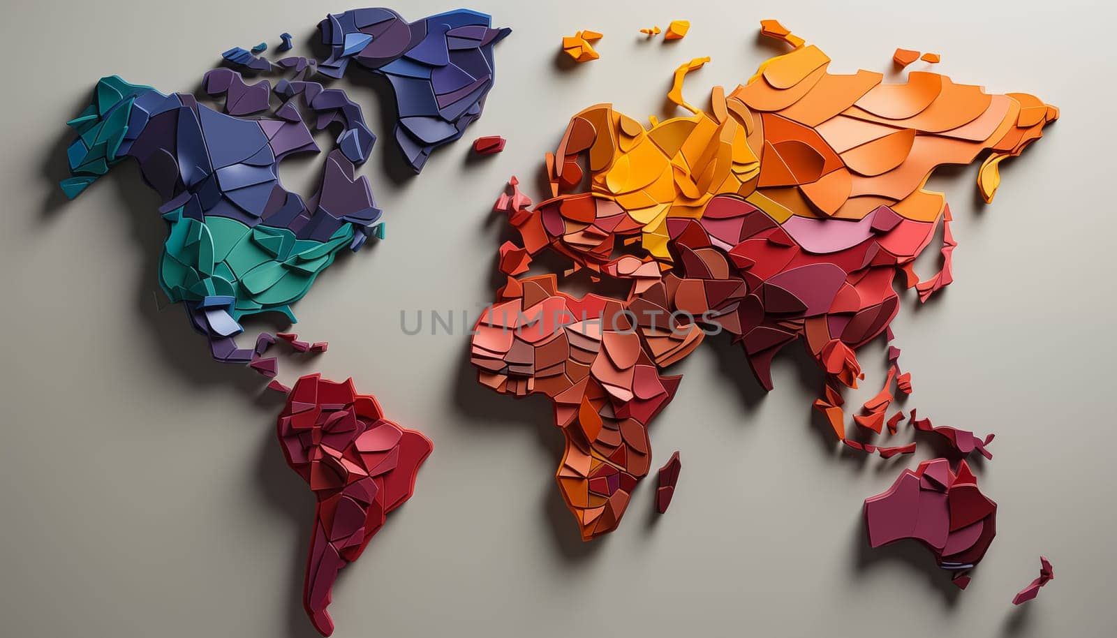 World map - abstract background by Nadtochiy