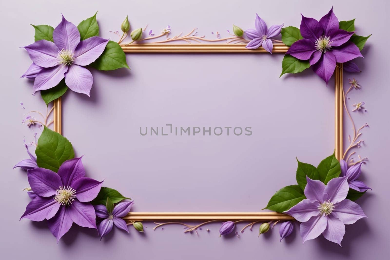 beautiful abstract background with bright flowers. AI generated image.
