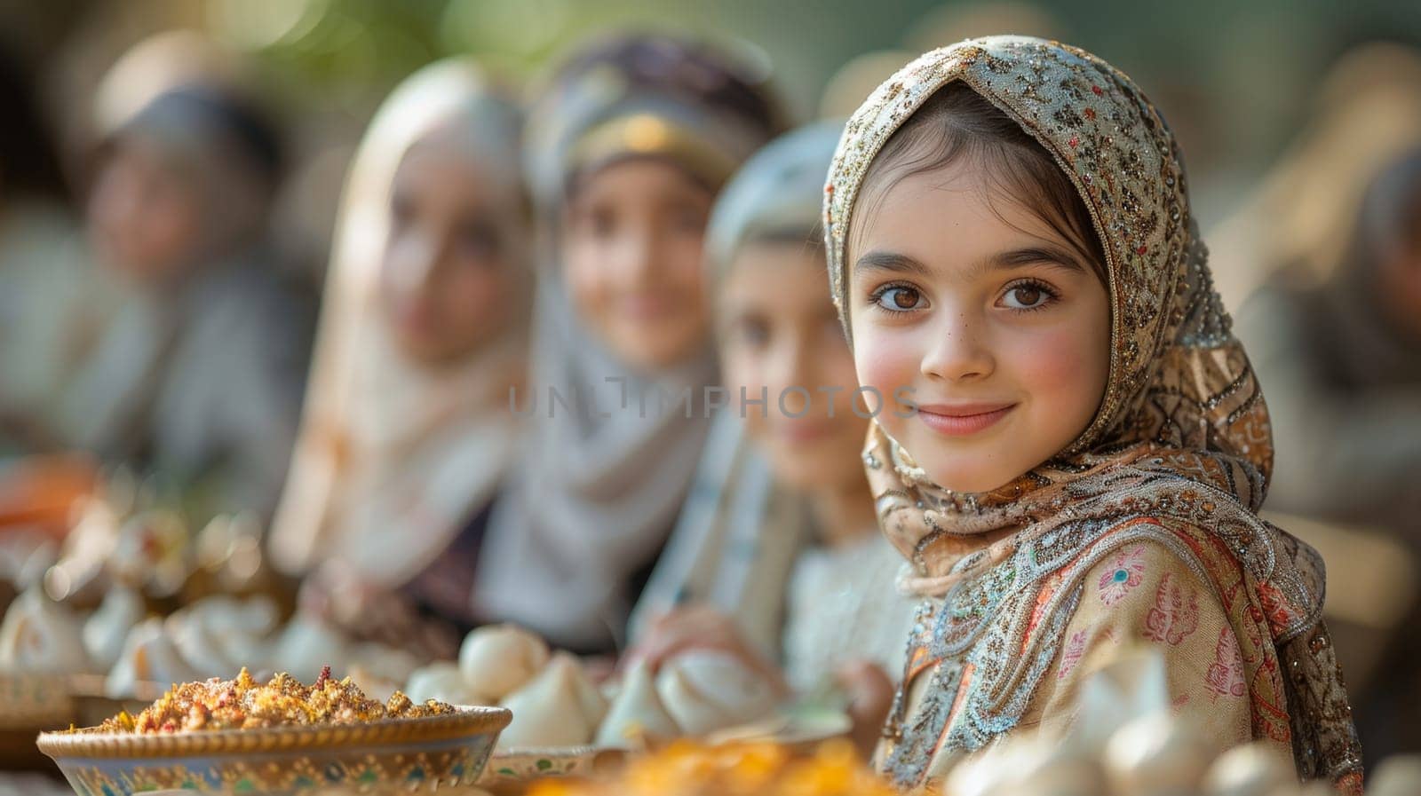 Young Muslim women on Eid al-Adha holiday.