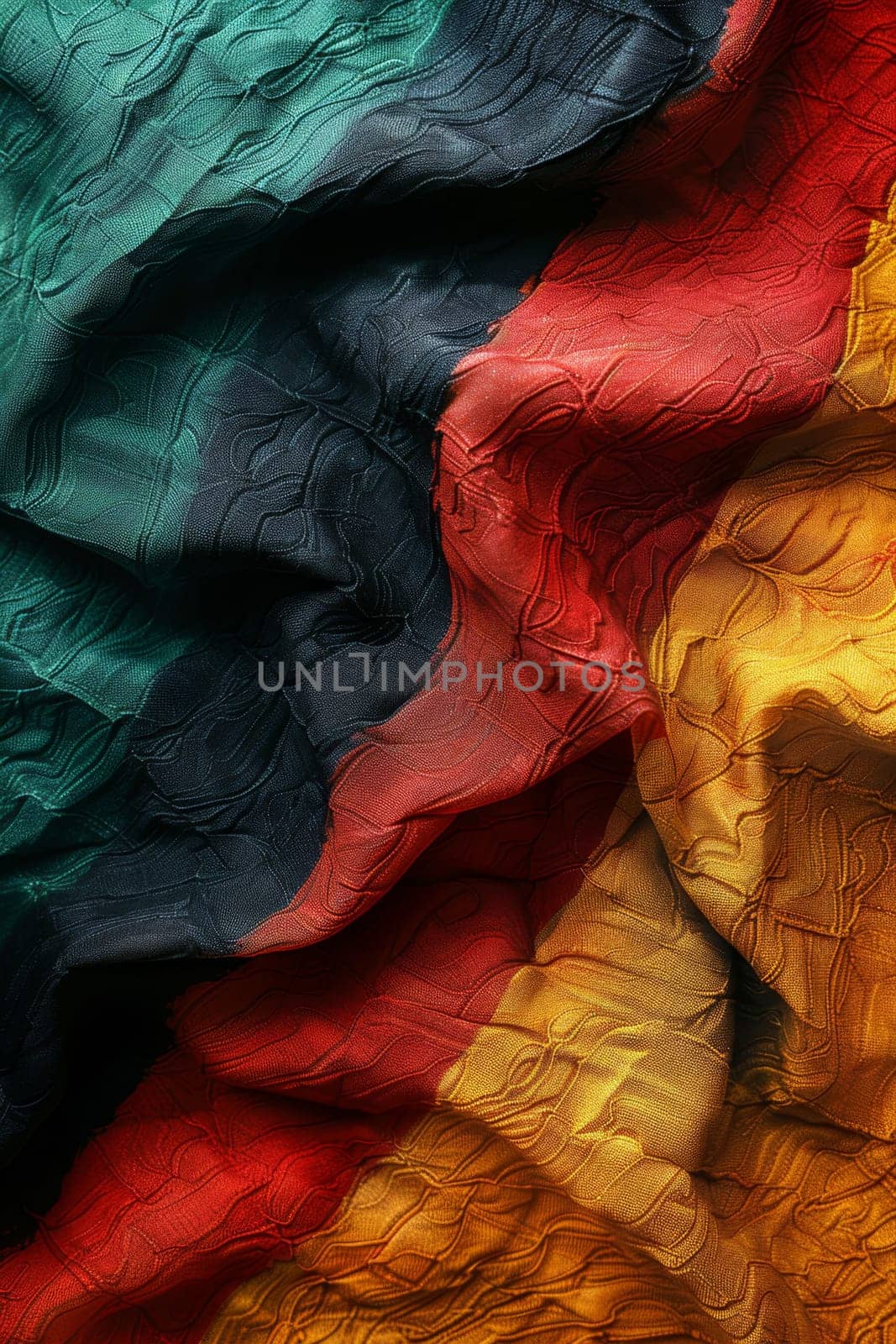 Background in African colors, yellow, green, red and black . Background symbolizing the abolition of slavery in the USA.