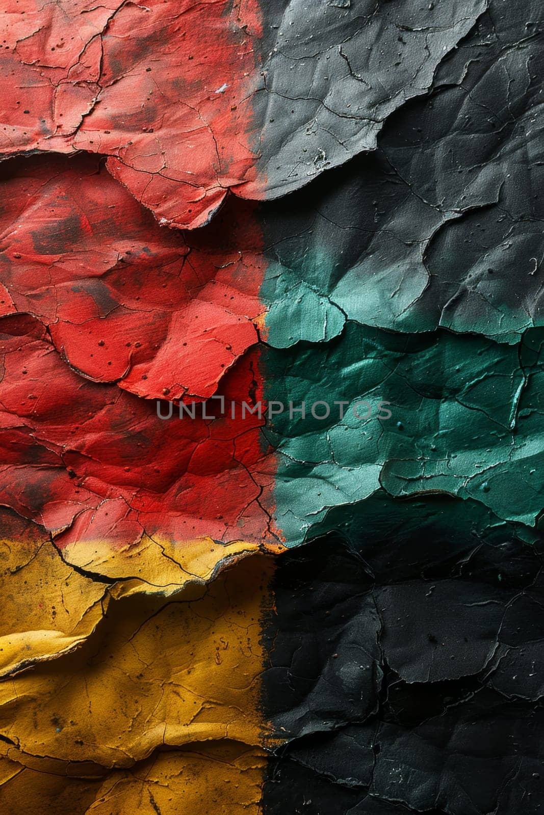 Background in African colors, yellow, green, red and black . Background symbolizing the abolition of slavery in the USA by Lobachad