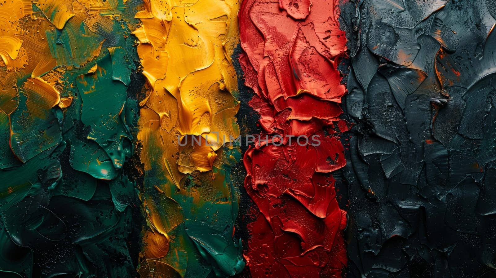 Background in African colors, yellow, green, red and black . Background symbolizing the abolition of slavery in the USA by Lobachad