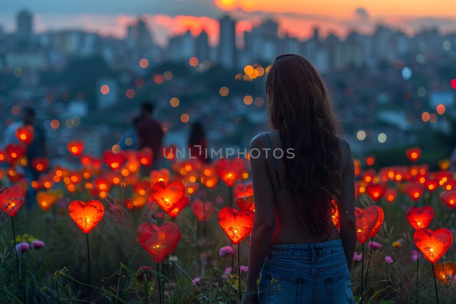 Feliz Dia Dos Namorados - Happy Valentine's Day in Brazilian Portuguese. Red loving hearts dedicated to the holiday in Brazil on June 12th by Lobachad