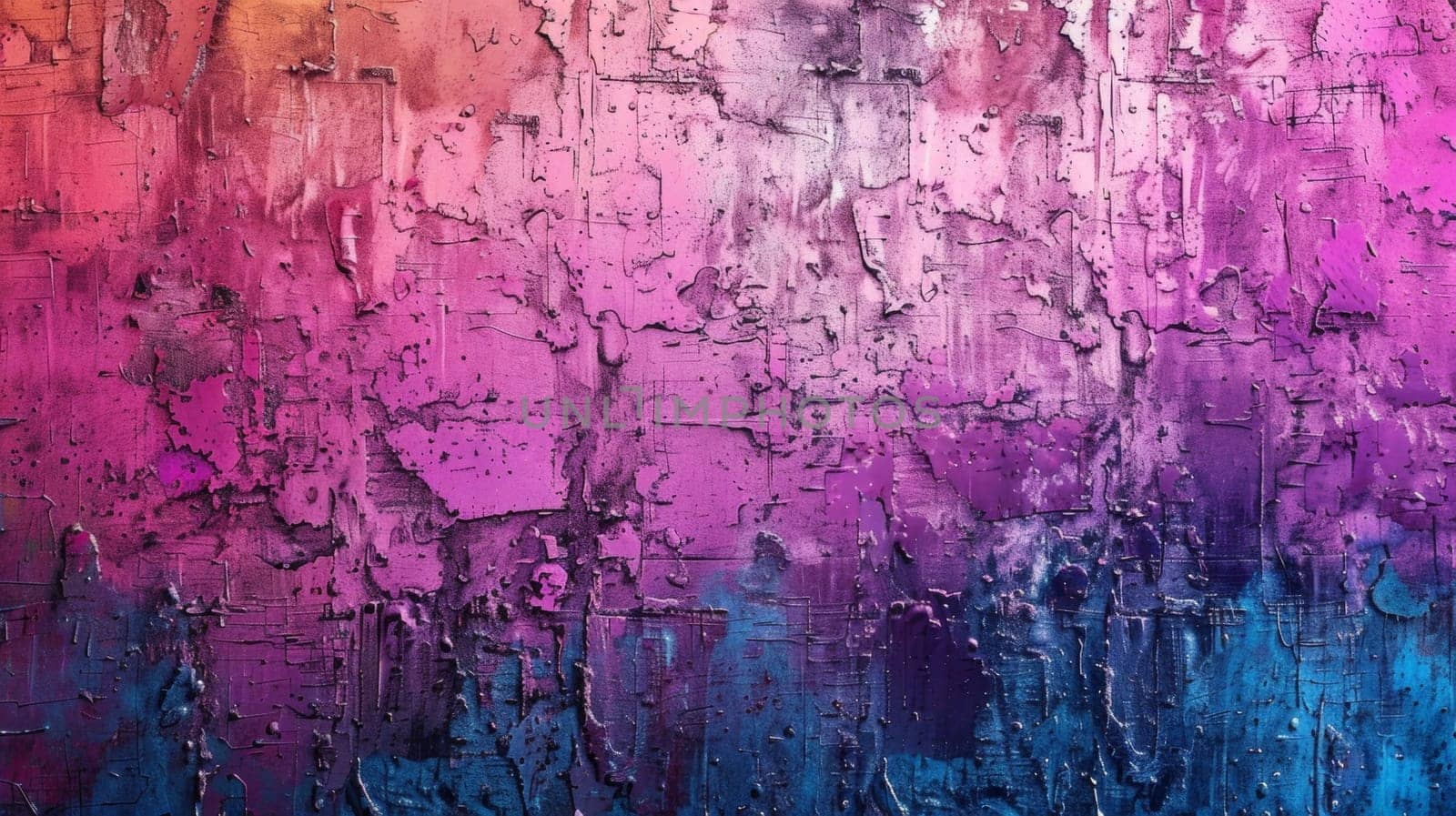 A close up of a painted wall with different colors