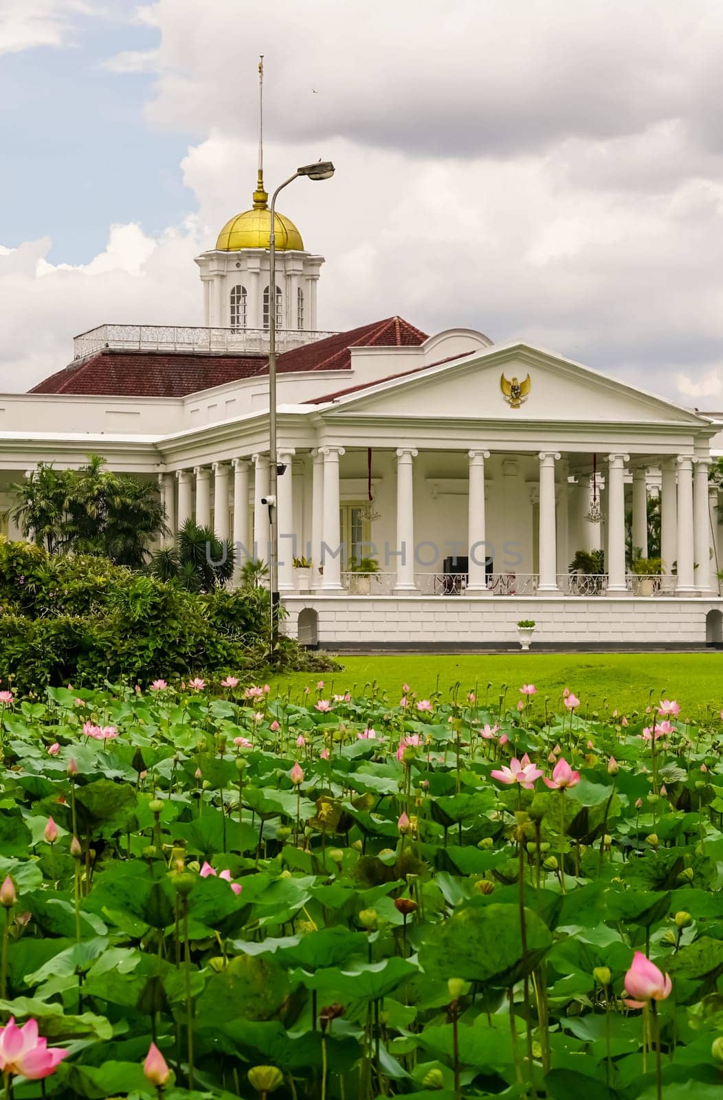 Bogor, West Java, Indonesia, 21 April 2024, Bogor presidential palace, also known as the Istana Bogor, is a historic palace located in the city of Bogor, West Java, Indonesia. The palace was built in the 18th century and served as the residence of the Dutch