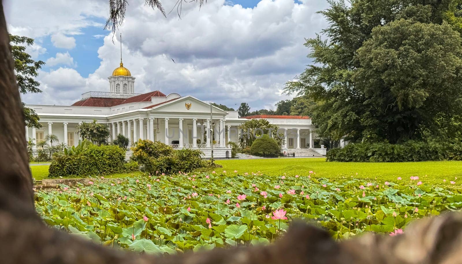 Bogor, West Java, Indonesia, 21 April 2024, Bogor presidential palace, also known as the Istana Bogor, is a historic palace located in the city of Bogor, West Java, Indonesia. The palace was built in the 18th century and served as the residence of the Dutch