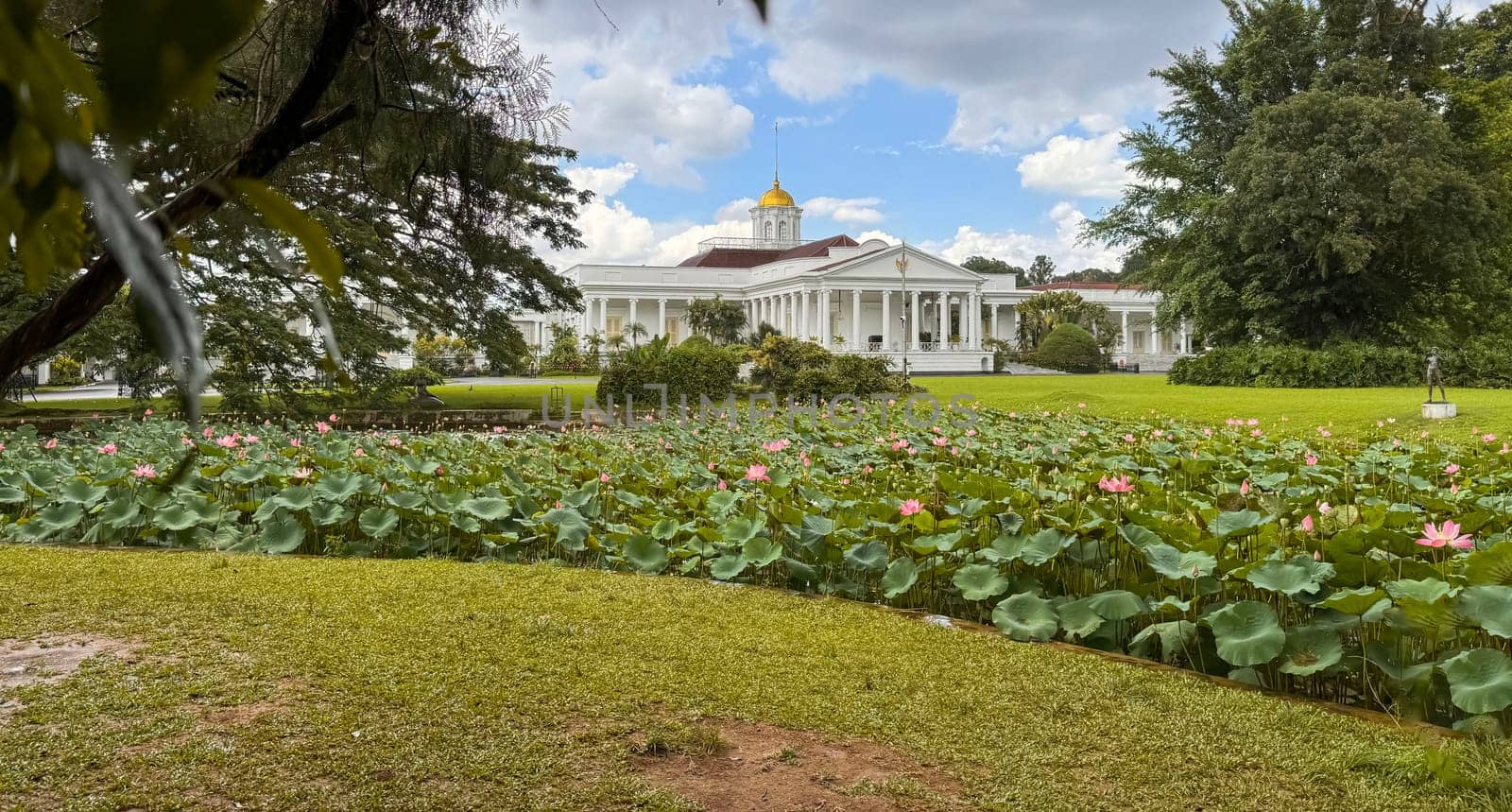 Bogor, West Java, Indonesia, 21 April 2024, Bogor presidential palace, also known as the Istana Bogor, is a historic palace located in the city of Bogor, West Java, Indonesia. The palace was built in the 18th century and served as the residence of the Dutch