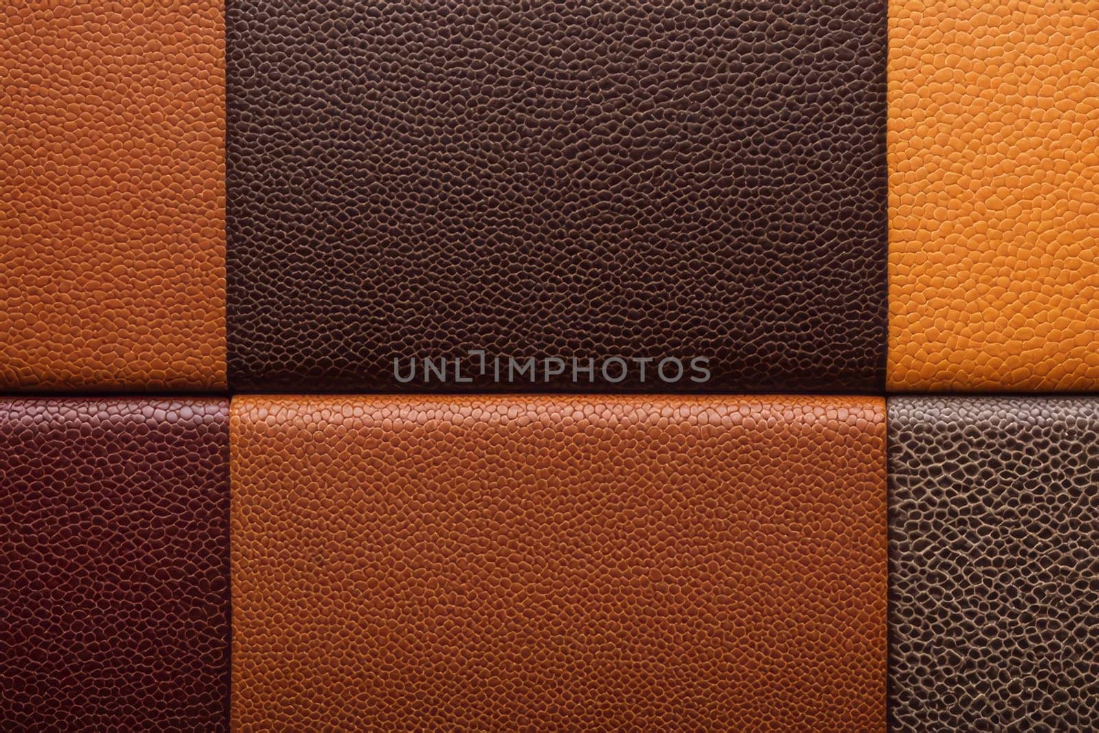 Brown leather swatches showcasing a range of textures, each with its own character