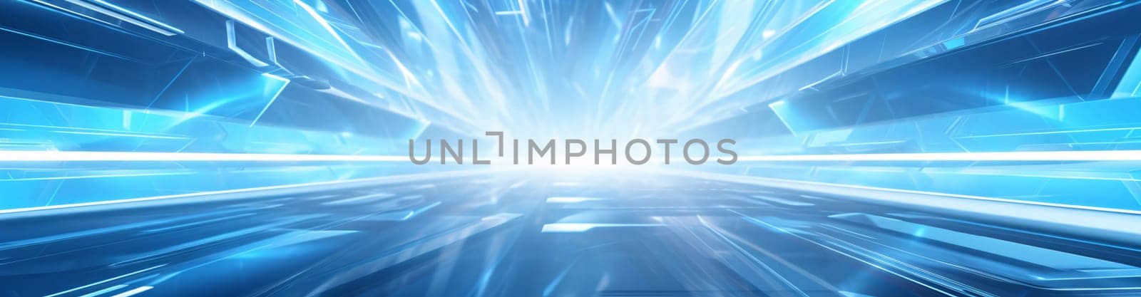Banner: Futuristic abstract background with speed motion blur. 3D rendering