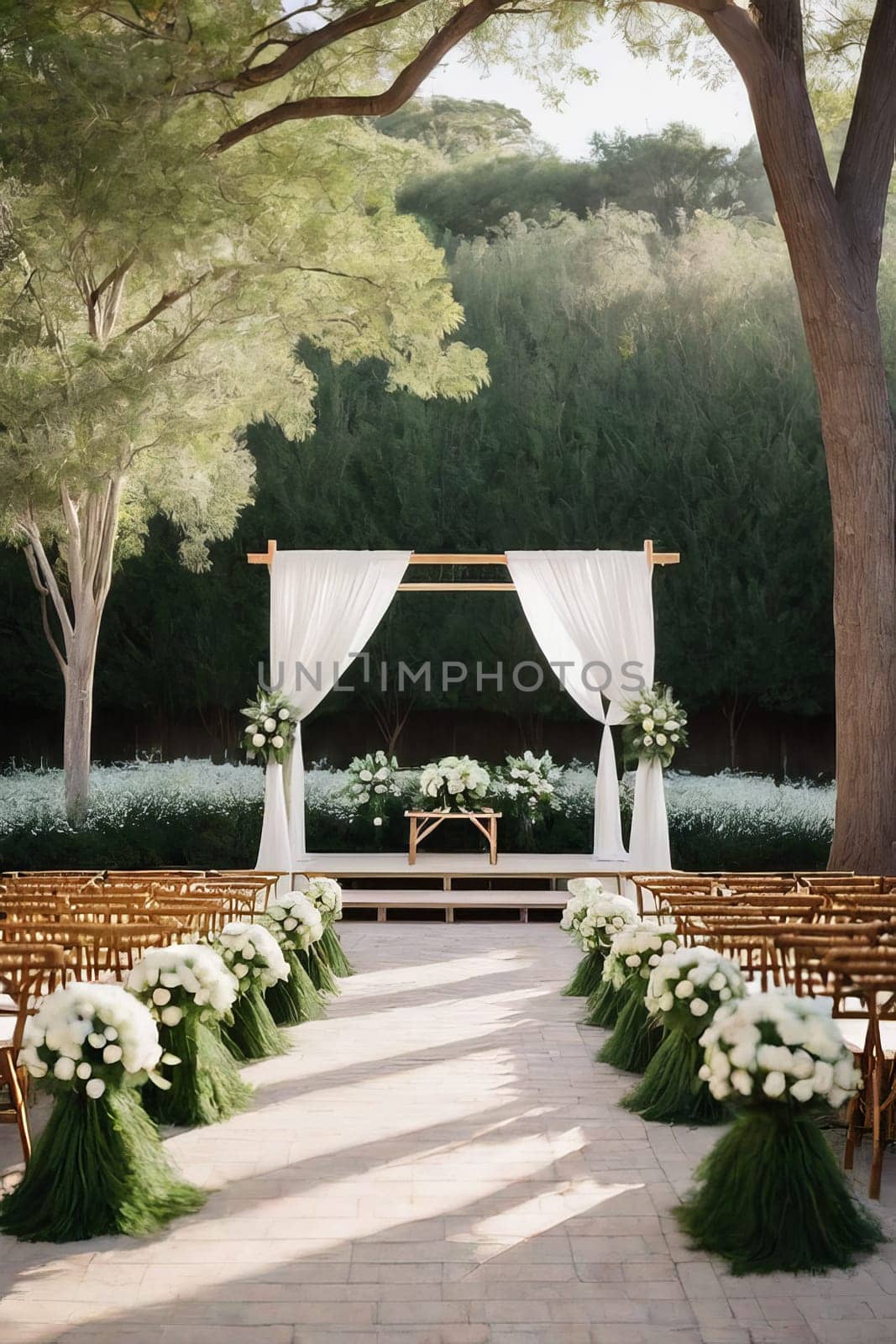 Romance and Simplicity: Wedding Celebration in an Elegant Backyard.