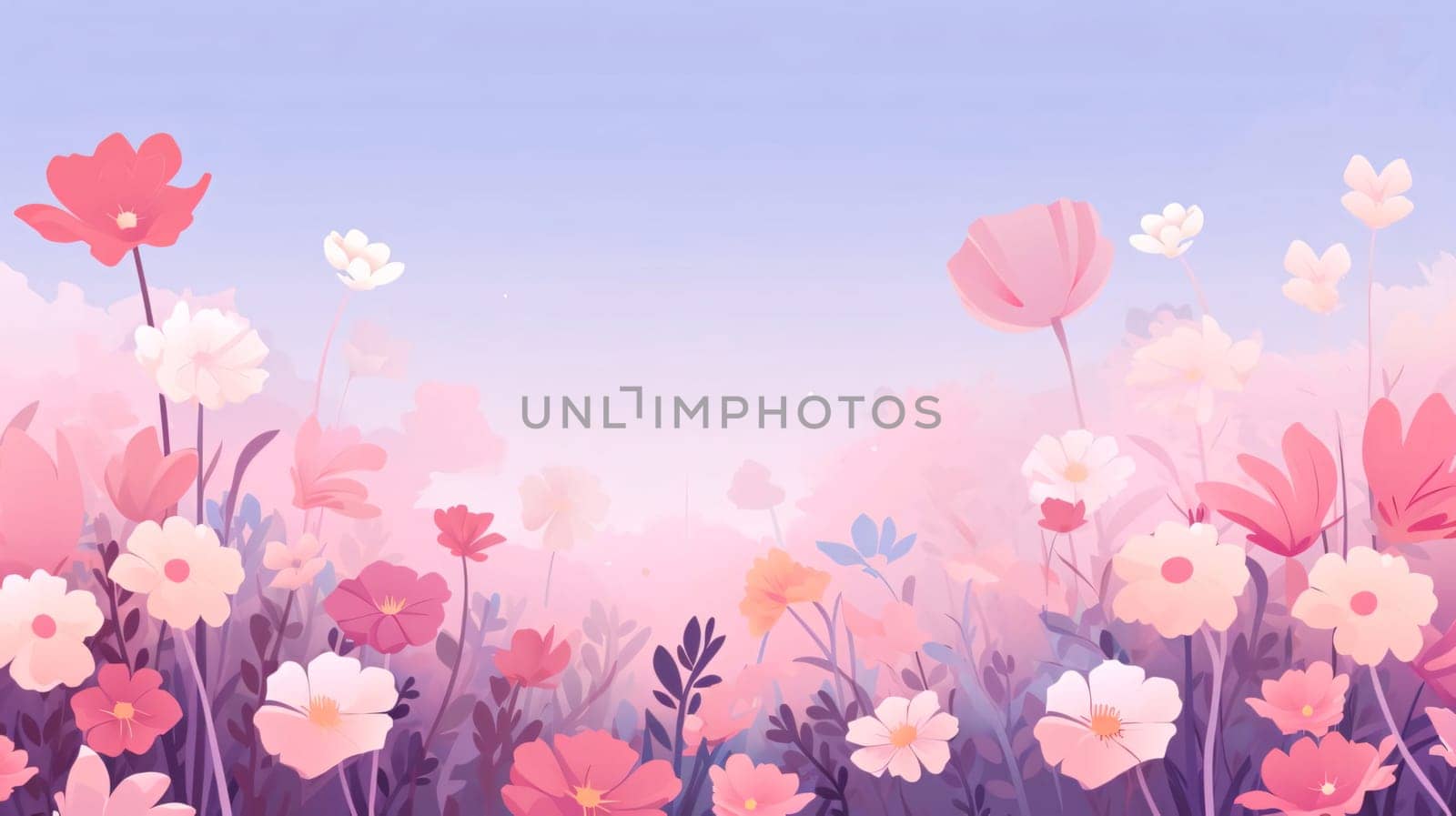 Banner: Spring flowers background. Vector illustration for your design. EPS10.