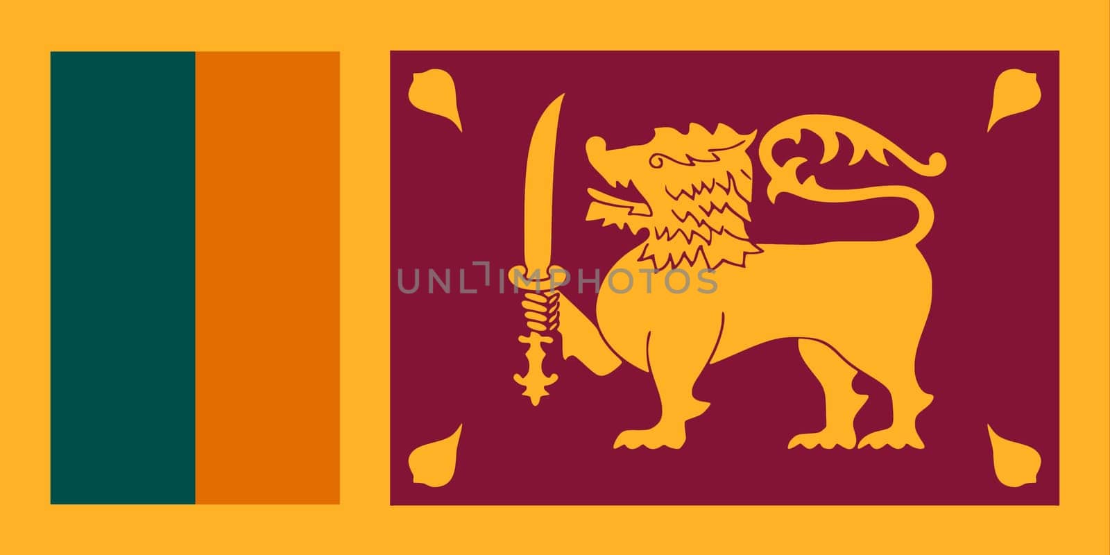 Sri Lanka flag background illustration by VivacityImages