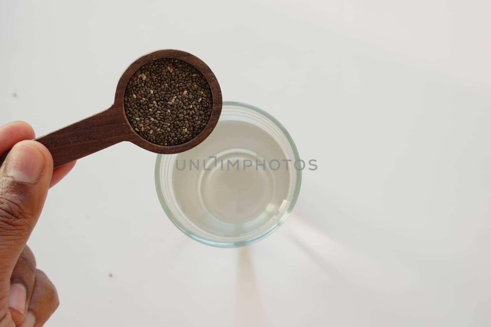 close up of chia seed in a container