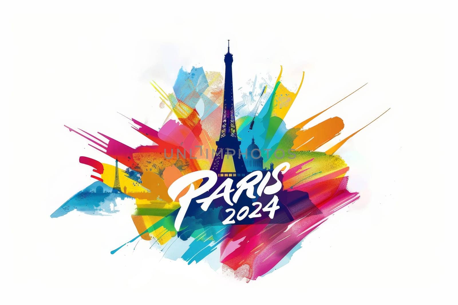 Olympic Games in Paris on summer , Generative ai.