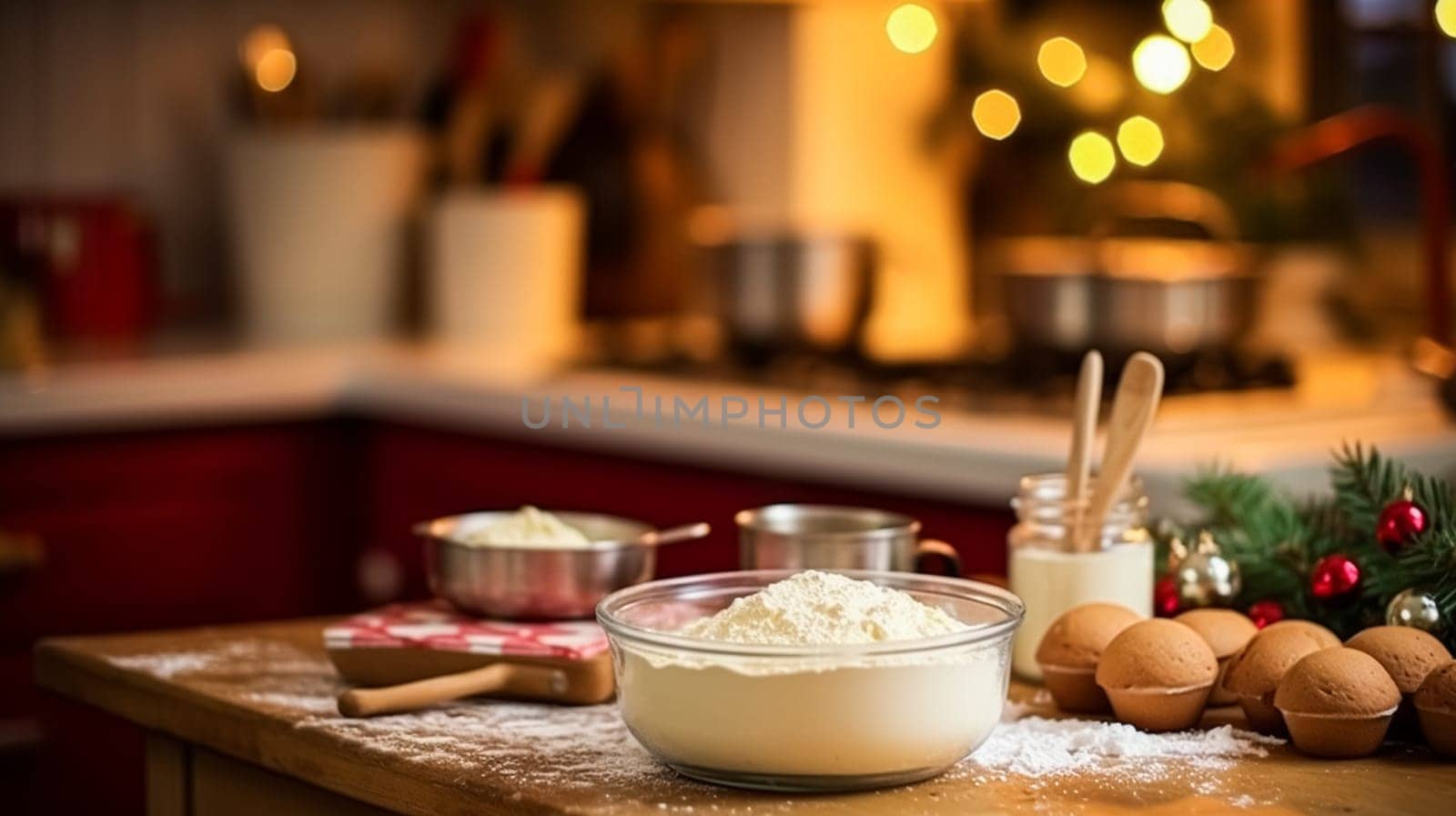 Christmas baking, holidays recipe and home cooking, holiday bakes, ingredients and preparation in English country cottage kitchen, homemade food and cookbook idea