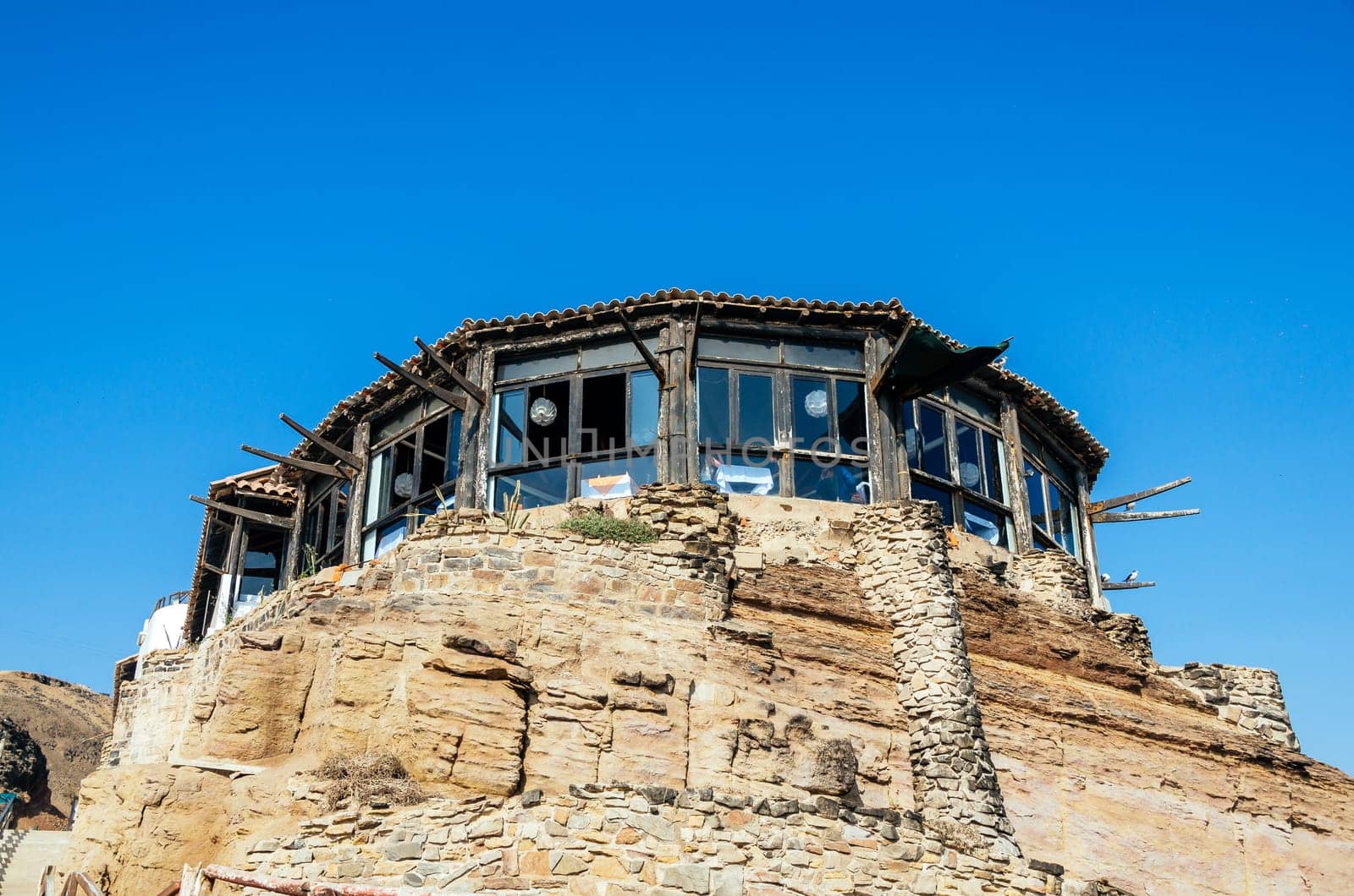 El Salto del Fraile Restaurant, located on the edge of a cliff in Chorrillos - Lima - Peru