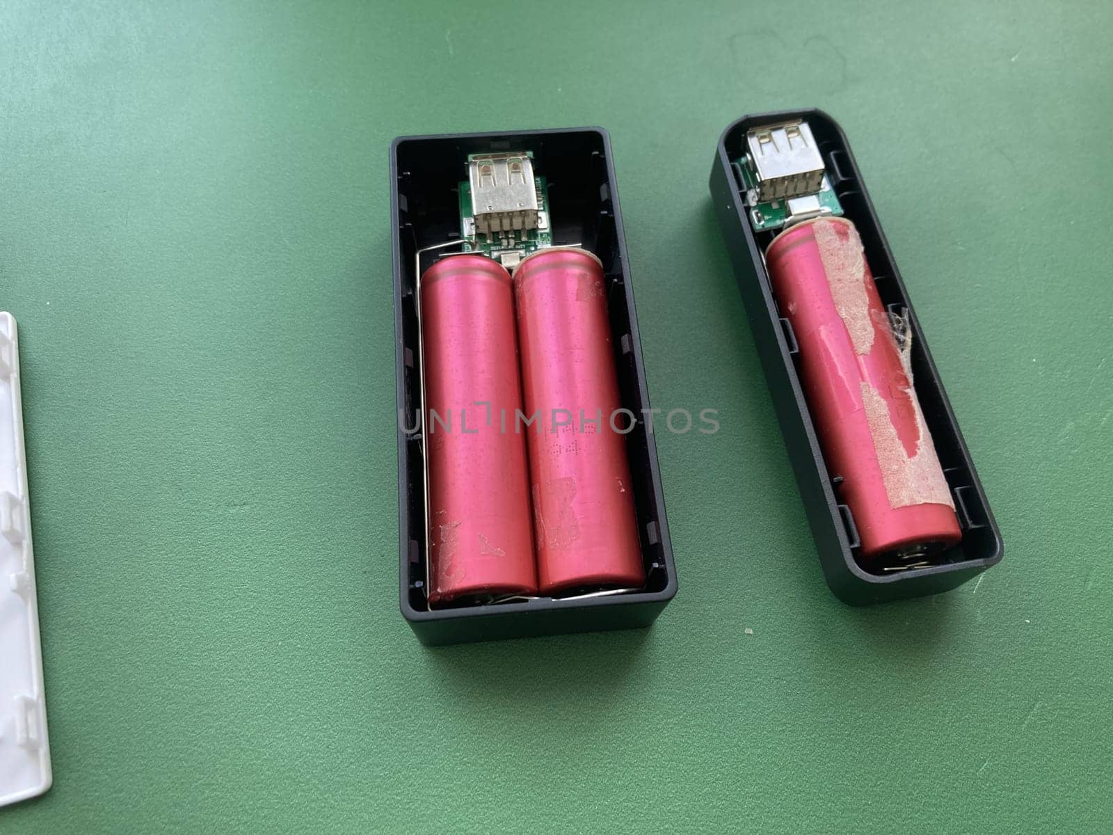 Power bank made the from laptop batteries