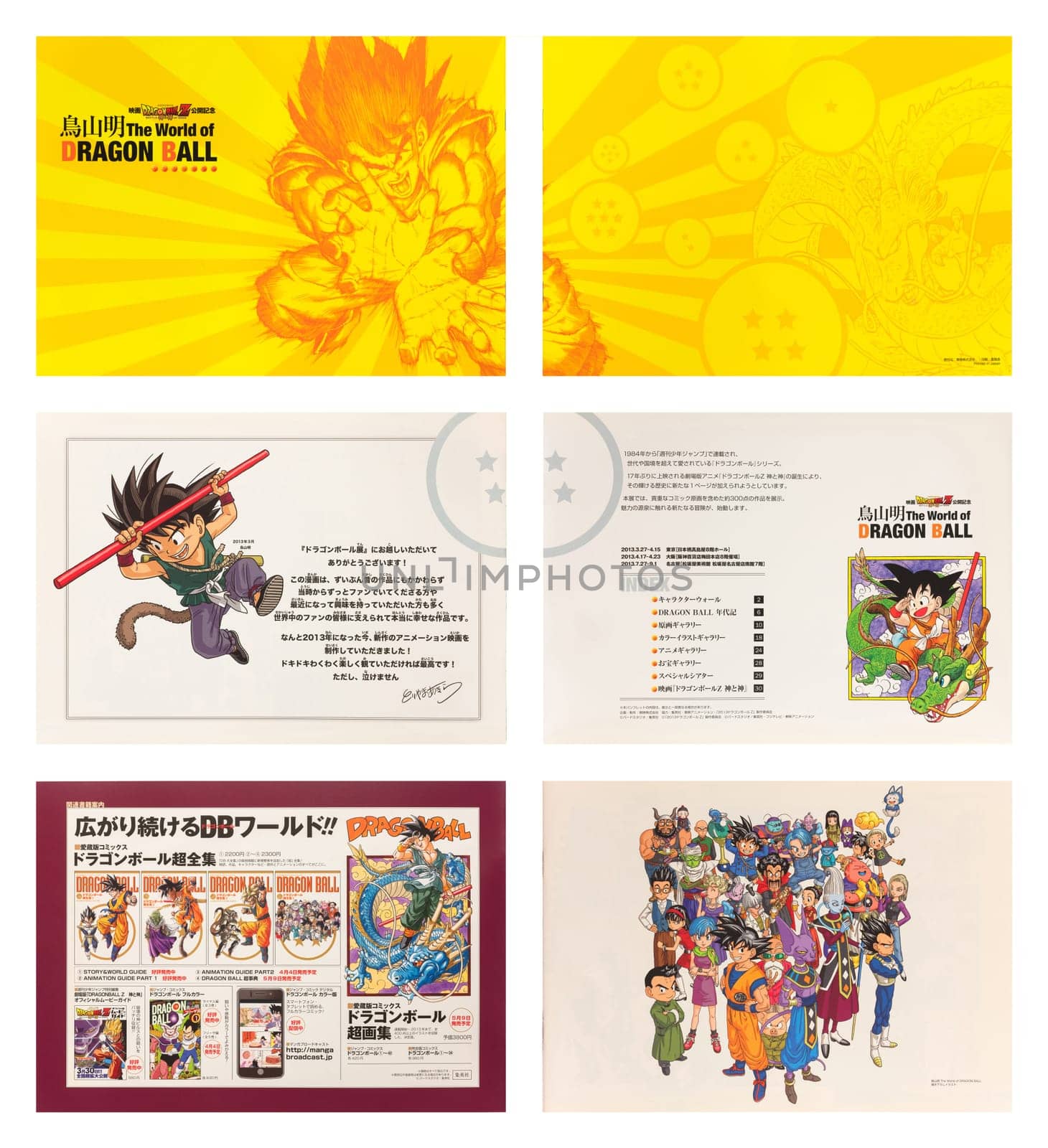 Pamphlet of the exhibition "Akira Toriyama The World of DRAGONBALL" held in 2013. by kuremo