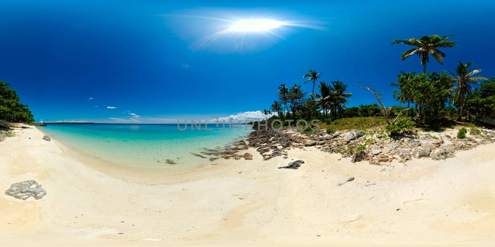 Beautiful sandy beach. VR 360. by Alexpunker