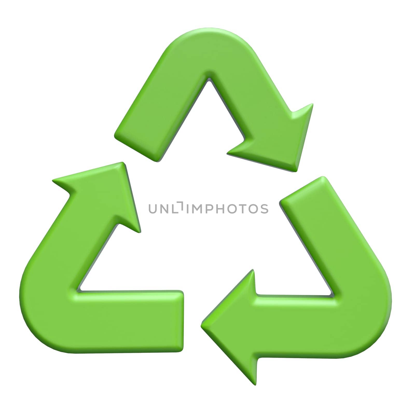 Green recycle arrows 3D by djmilic