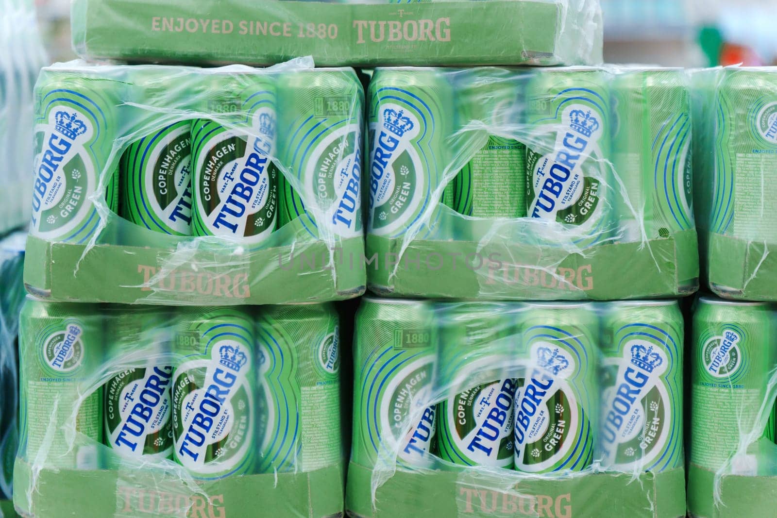 Tyumen, Russia-January 11, 2024: Tuborg, a Danish brewing company founded in 1873 in Hellerup. by darksoul72