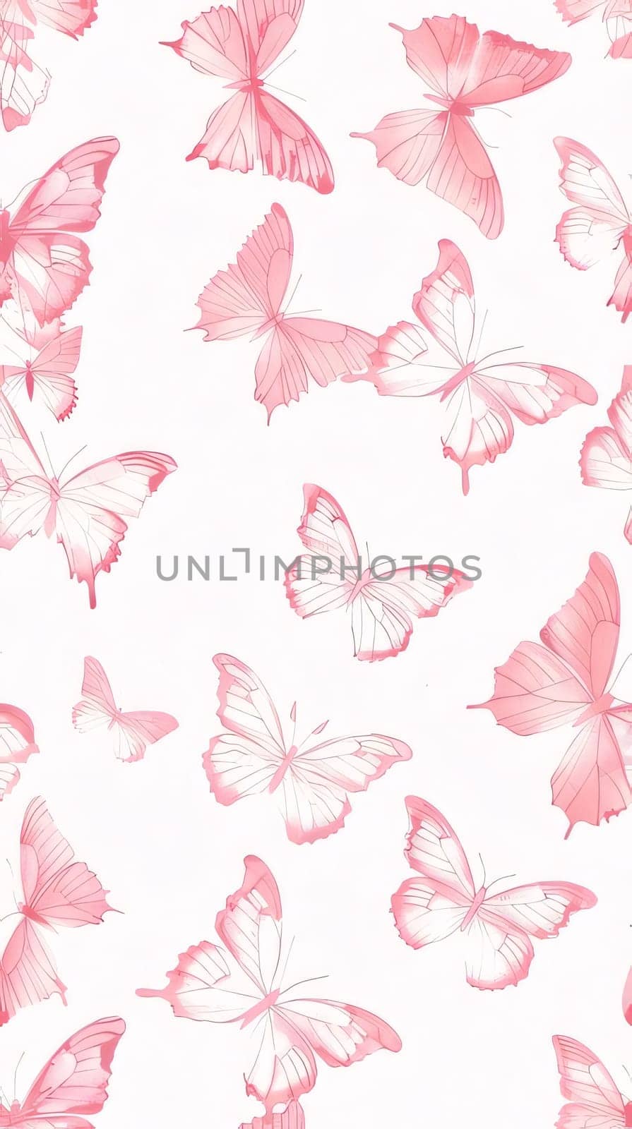 butterflies design, pink butterflies, isolated on a white background by ThemesS