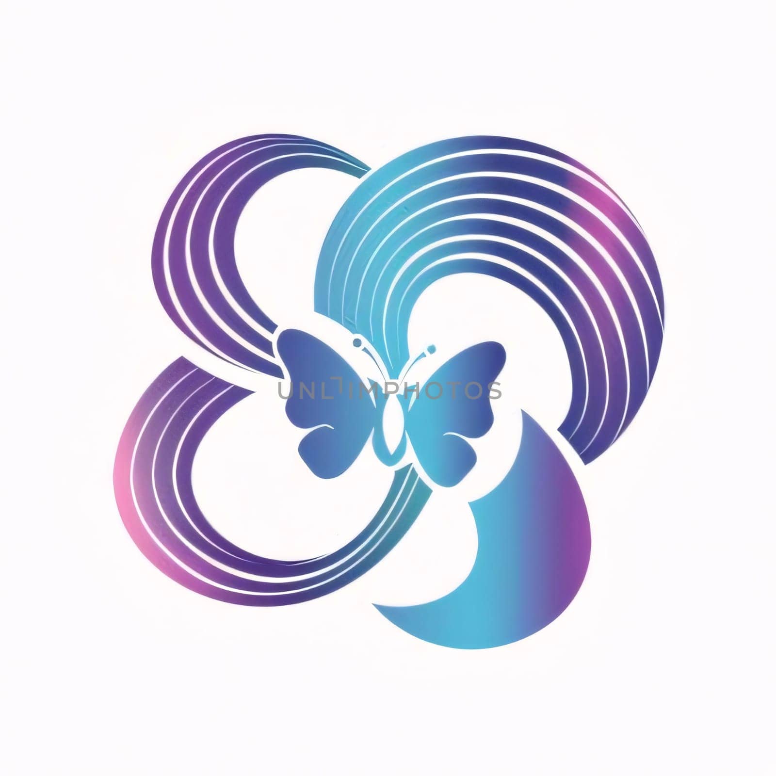 Beautiful spring illustration: butterfly and flower vector logo icon design. butterfly logo icon