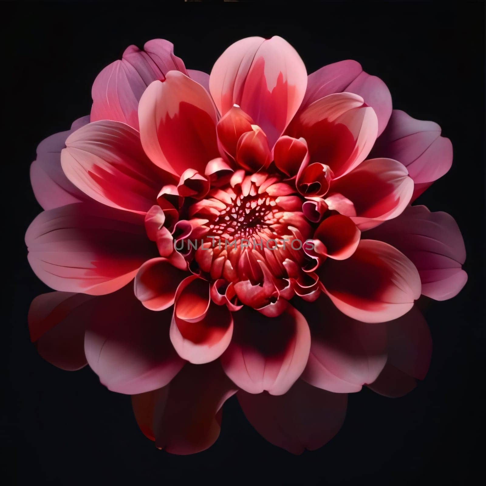 Dahlia flower isolated on black. Flowering flowers, a symbol of spring, new life. by ThemesS