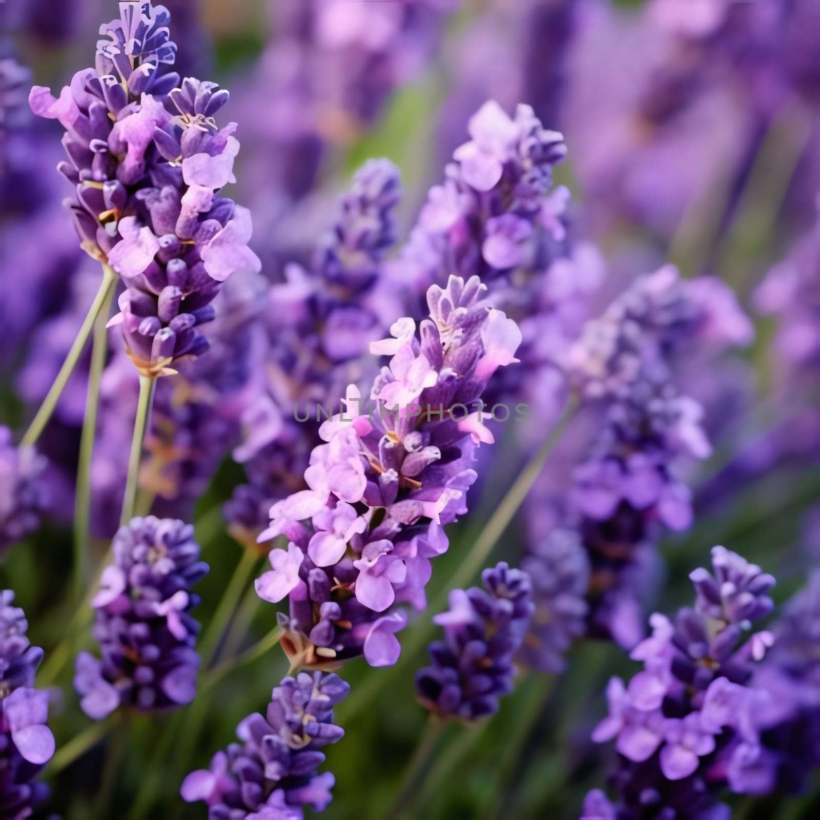 Lavender flowers close up photo.Flowering flowers, a symbol of spring, new life. by ThemesS