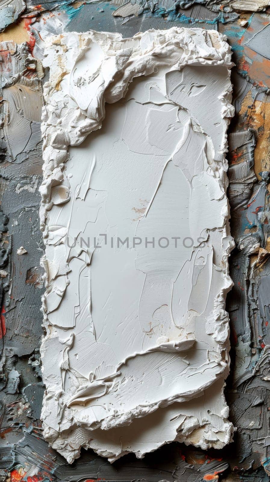 A picture of a white piece of paper on top of some other pieces