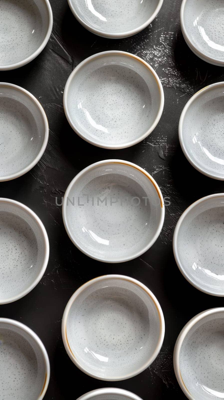 A bunch of white plates sitting on top of each other