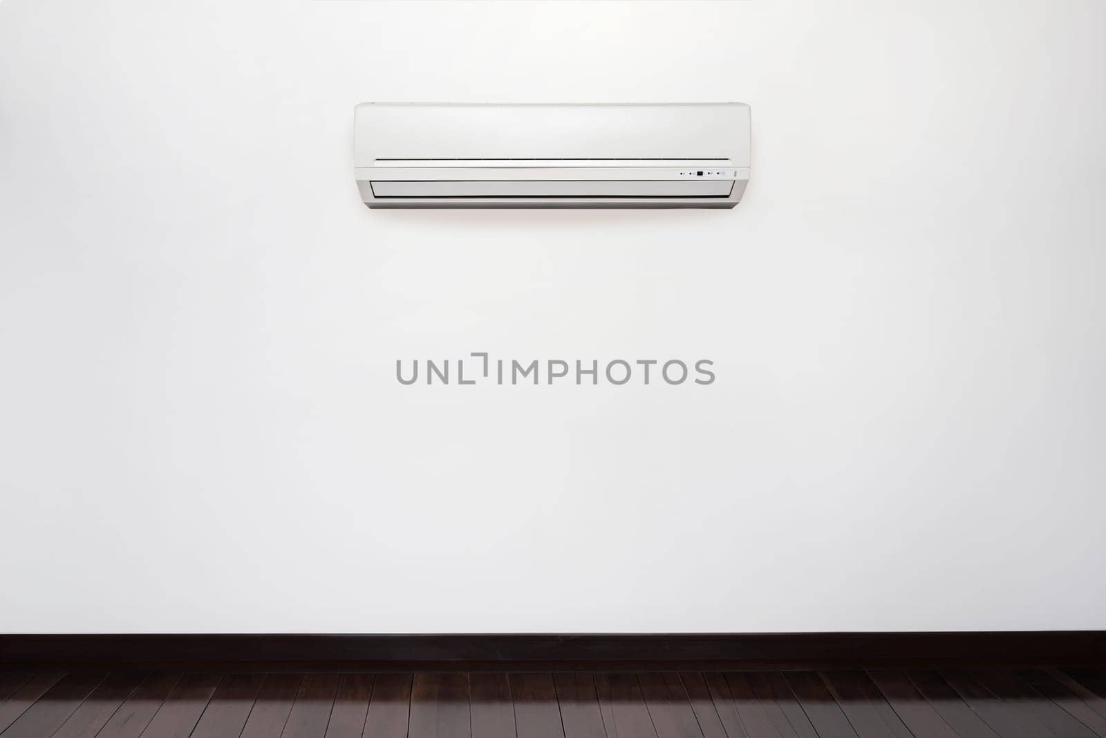 empty wall mounted white color inverter air conditioner