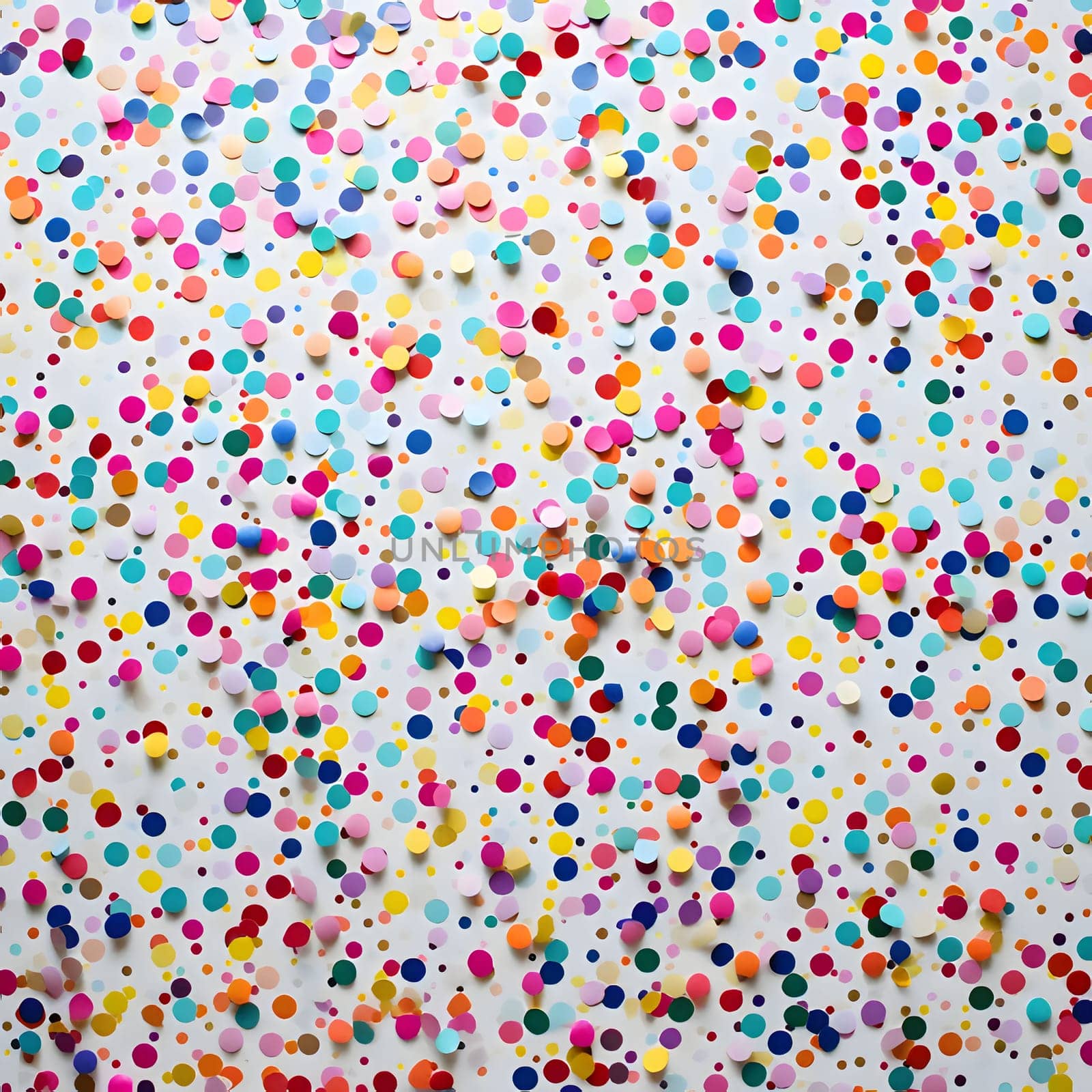 Tiny, colorful confetti. New Year's party and celebrations. A time of celebration and resolutions.