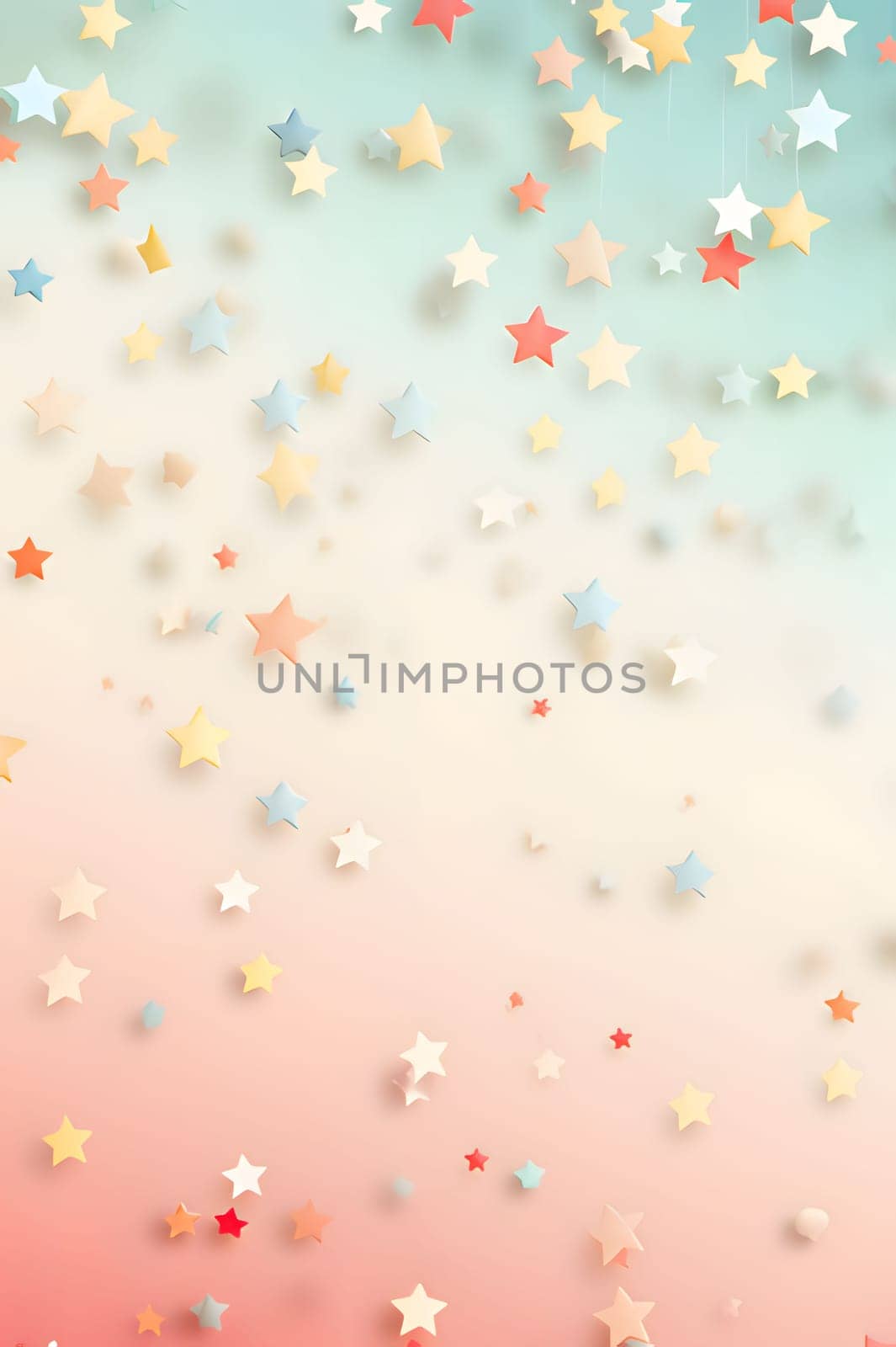 Elegant and modern. Colorful stars as abstract background, wallpaper, banner, texture design with pattern - vector. Light colors.