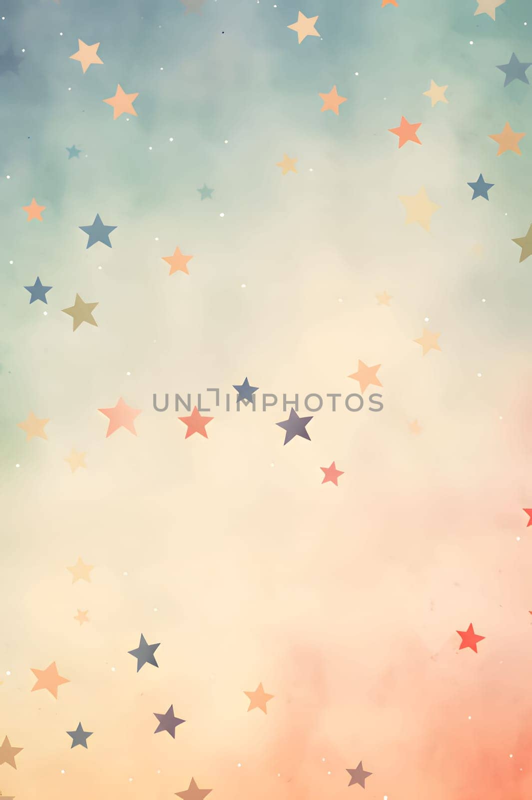 Colorful stars as abstract background, wallpaper, banner, texture design with pattern - vector. Light colors. by ThemesS