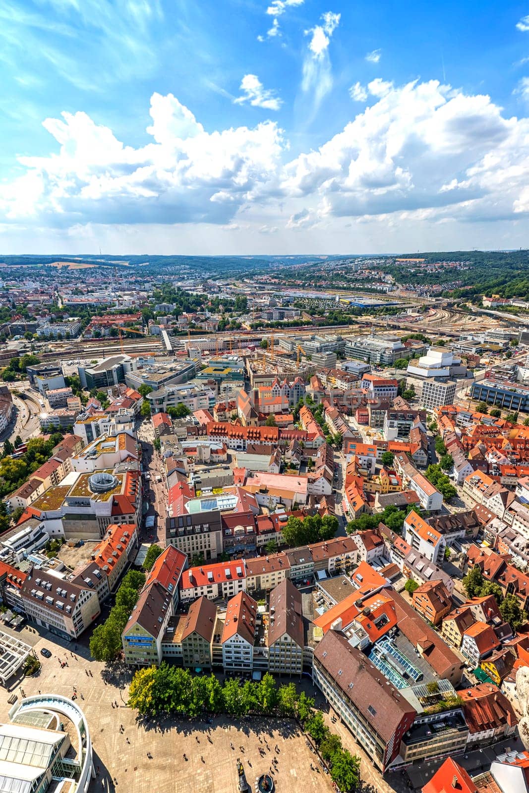 View of the city from the top of Ulm Minster the world's tallest church. by EdVal