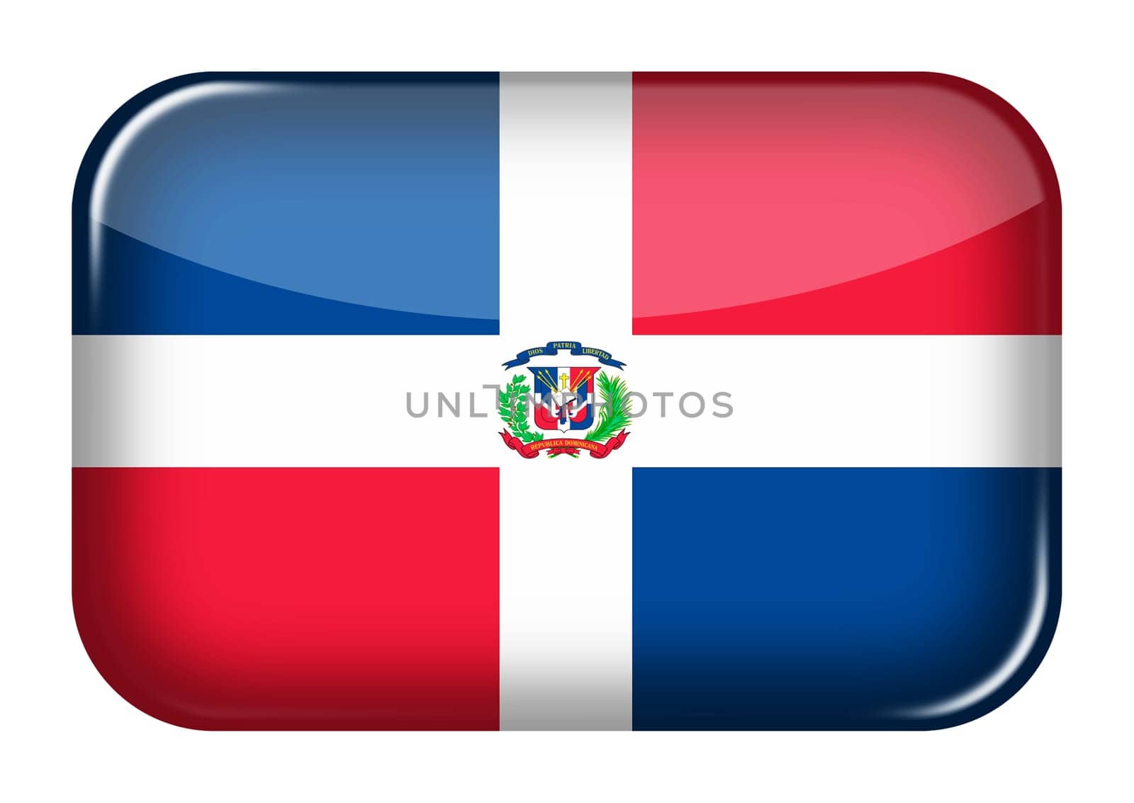 Dominican Republic web icon button by VivacityImages