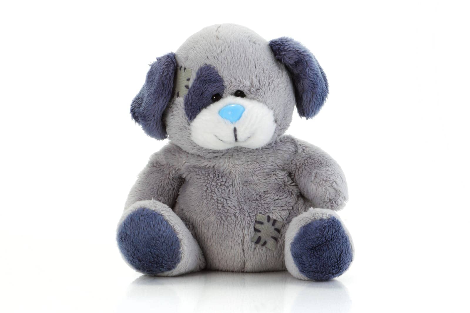 A cute Teddy Bear grey and blue