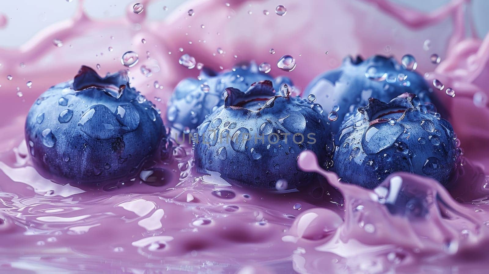 A collection of ripe blueberries is arranged neatly on a wooden table, creating a visually appealing display. The blueberries are round, small fruits with a deep blue hue.